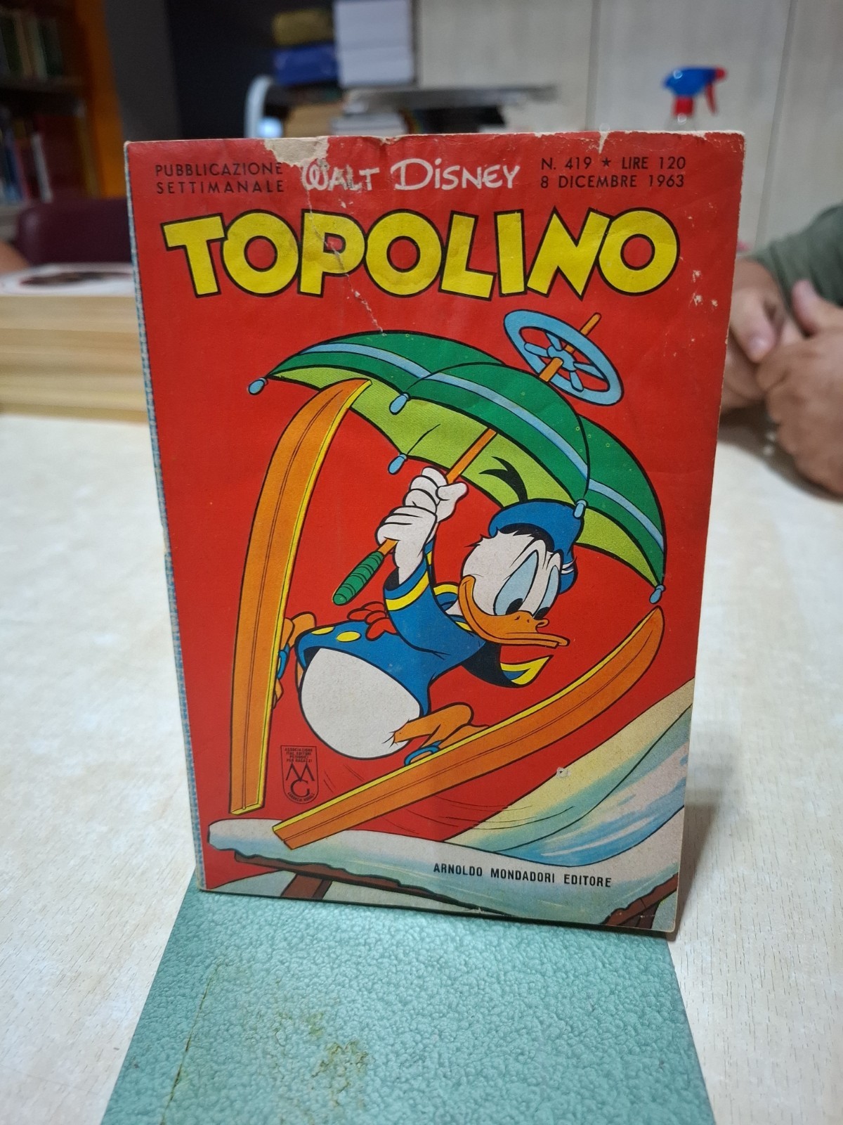 TOPOLINO LIBRETTO #  419 - 8 DICEMBRE 1963   - CON BOLLINO  - MONDADORI-