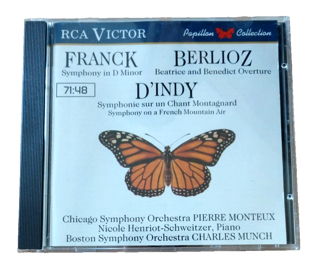 CD Franck Berlioz d'Indy Monteux/ Munch Nicole Henriot-Schweitzer RCA
