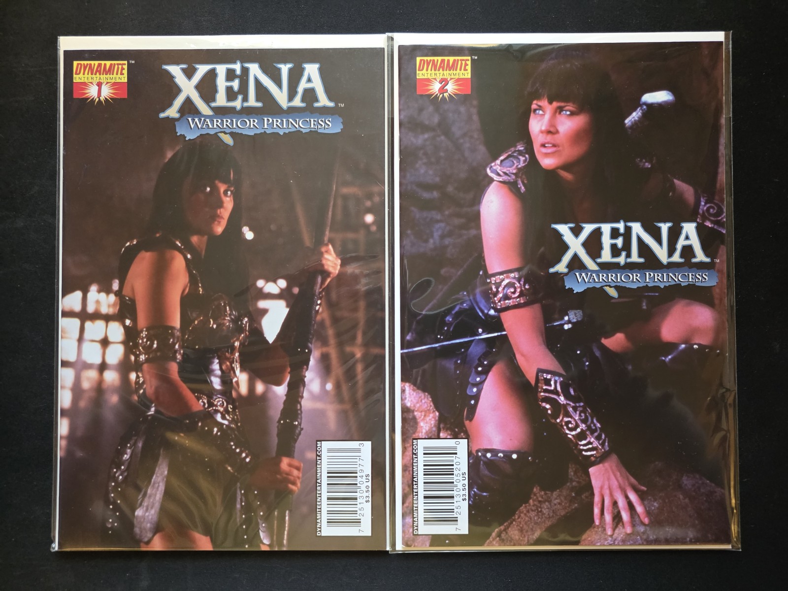 (LOT 2) Xena Warrior Princess #s 1 & 2 Photo Dynamite 2006 NM See Pictures