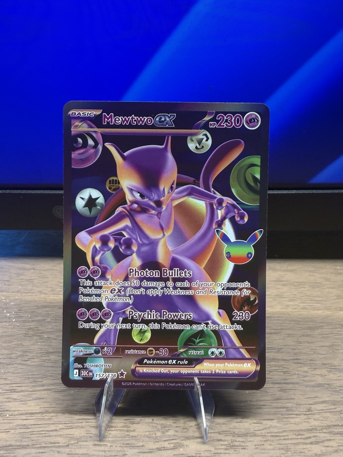 Mewtwo Ex Pokemon 30° Anniversario 157/128