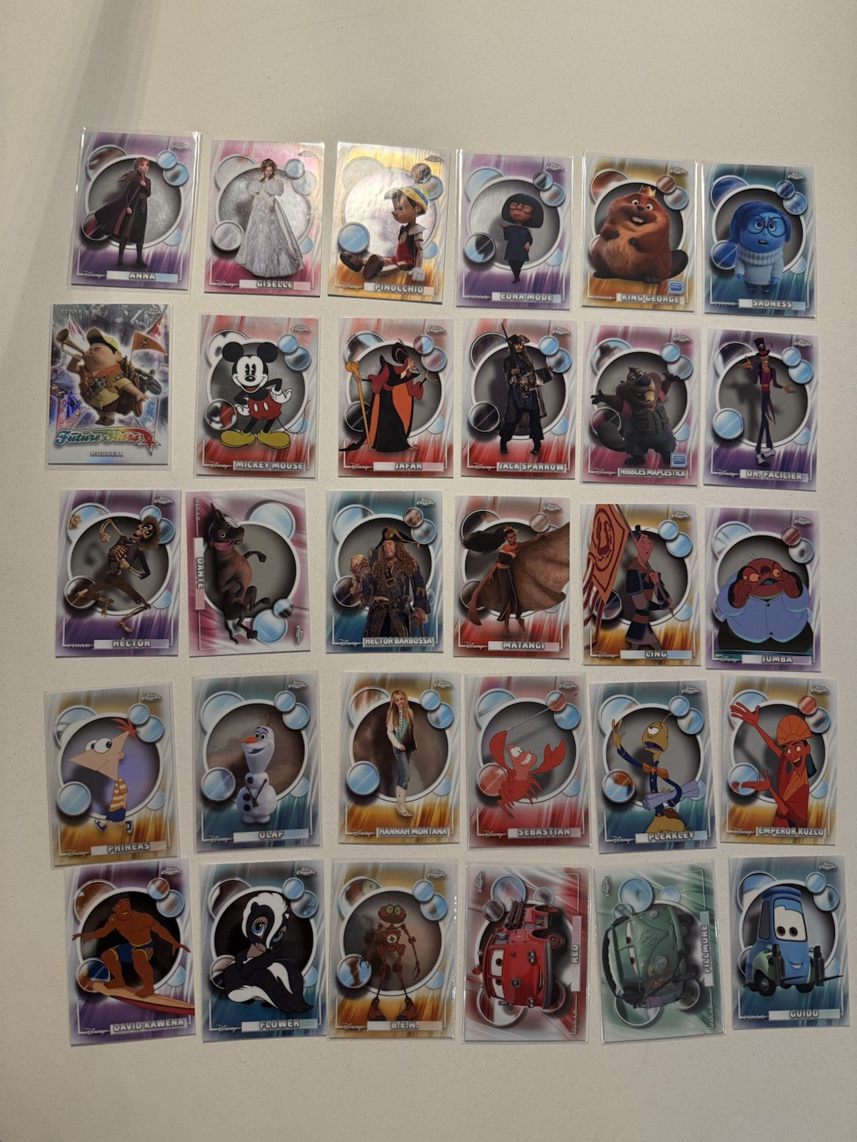 Disney Topps Chrome 2026 30 carte assortite