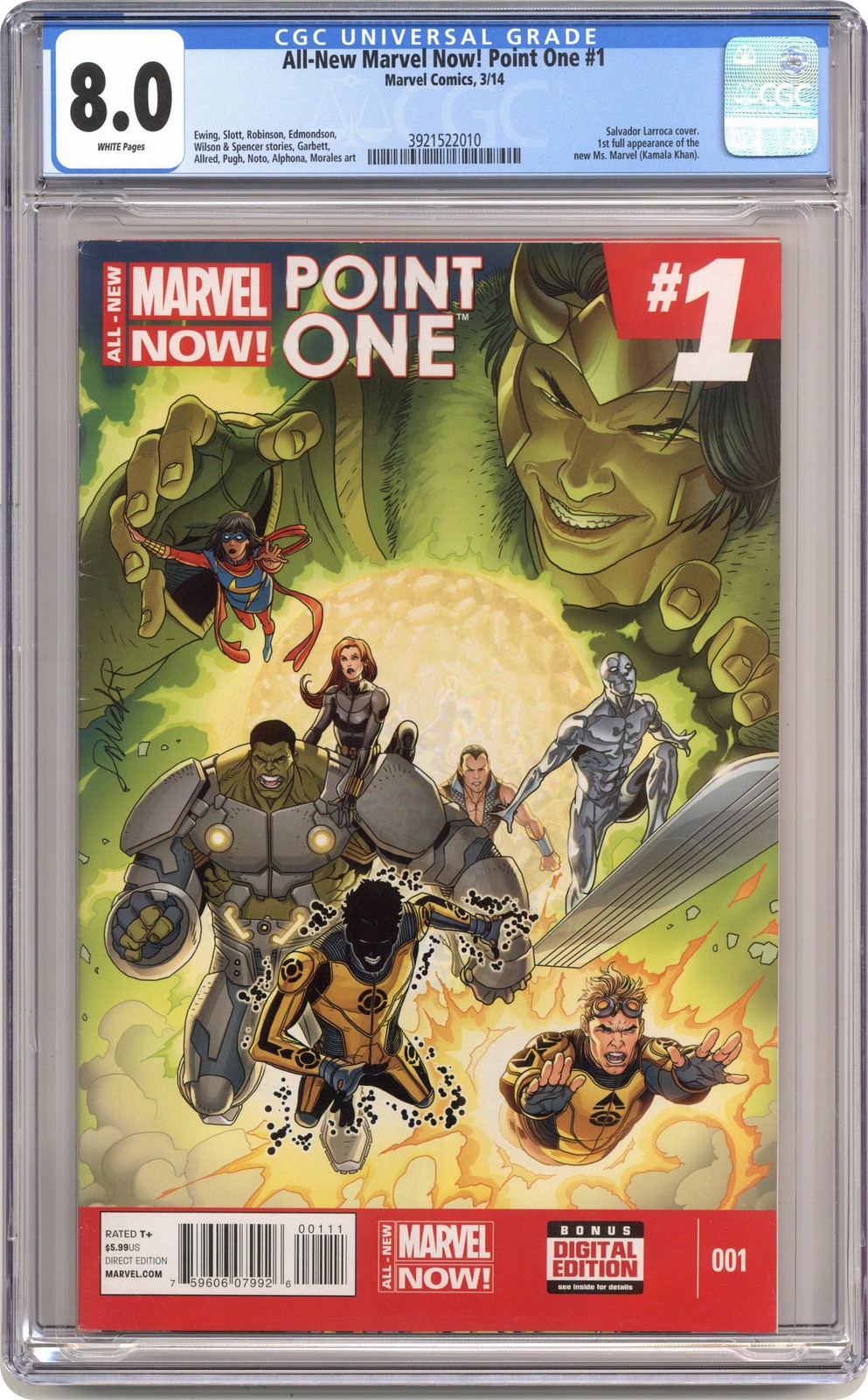 Nuovo Marvel Now Point One 1A Larroca CGC 8.0 2014 3921522010