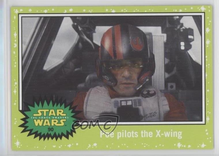 2015 Star Wars: Viaggio nel Risveglio della Forza Poe Dameron piloti X-wing #90 00em