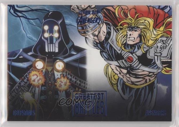 2022 Fleer Ultra Avengers Greatest Battles Blue Foil Callus The Void Thor vs 4et