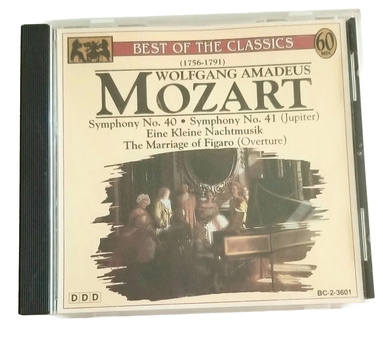 Wolfgang Amadeus Mozart CD Best of the Classics Music Compilation Album 