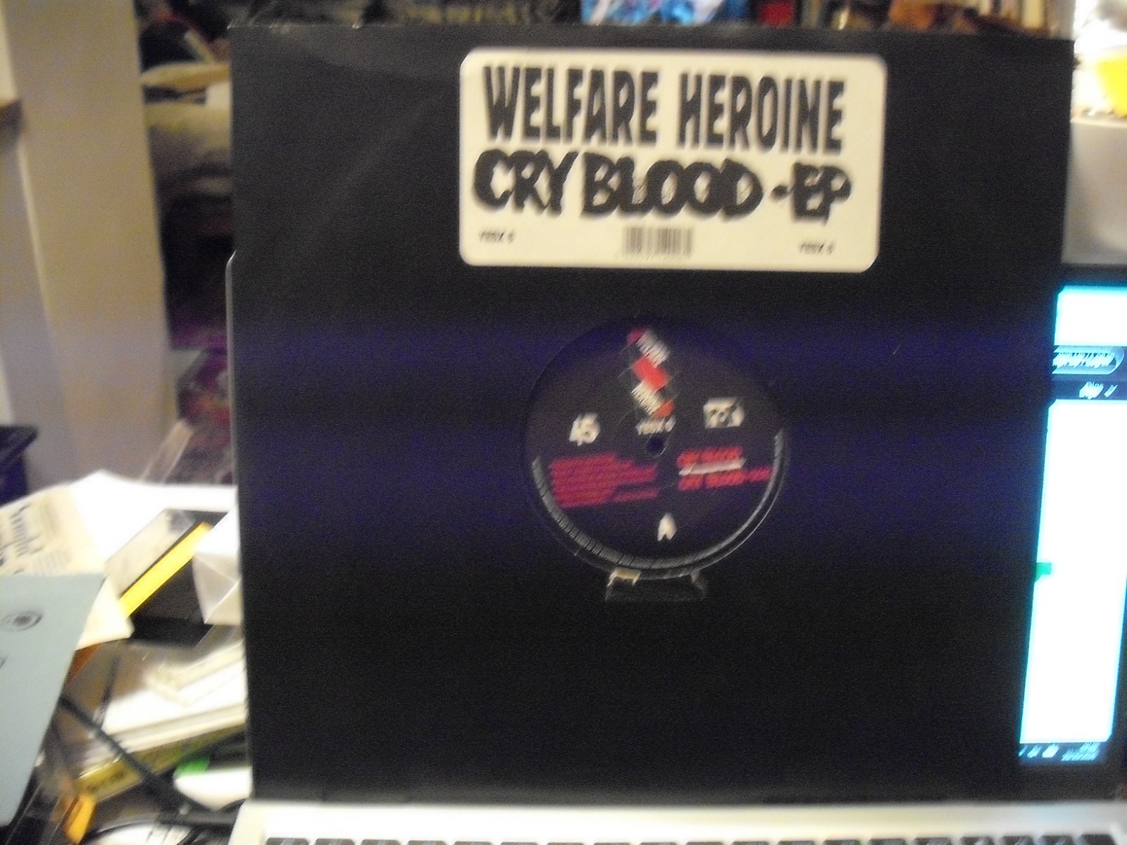 12" Vinyl Record - Welfare Heroine – Cry Blood - Non Fiction Records – VG+