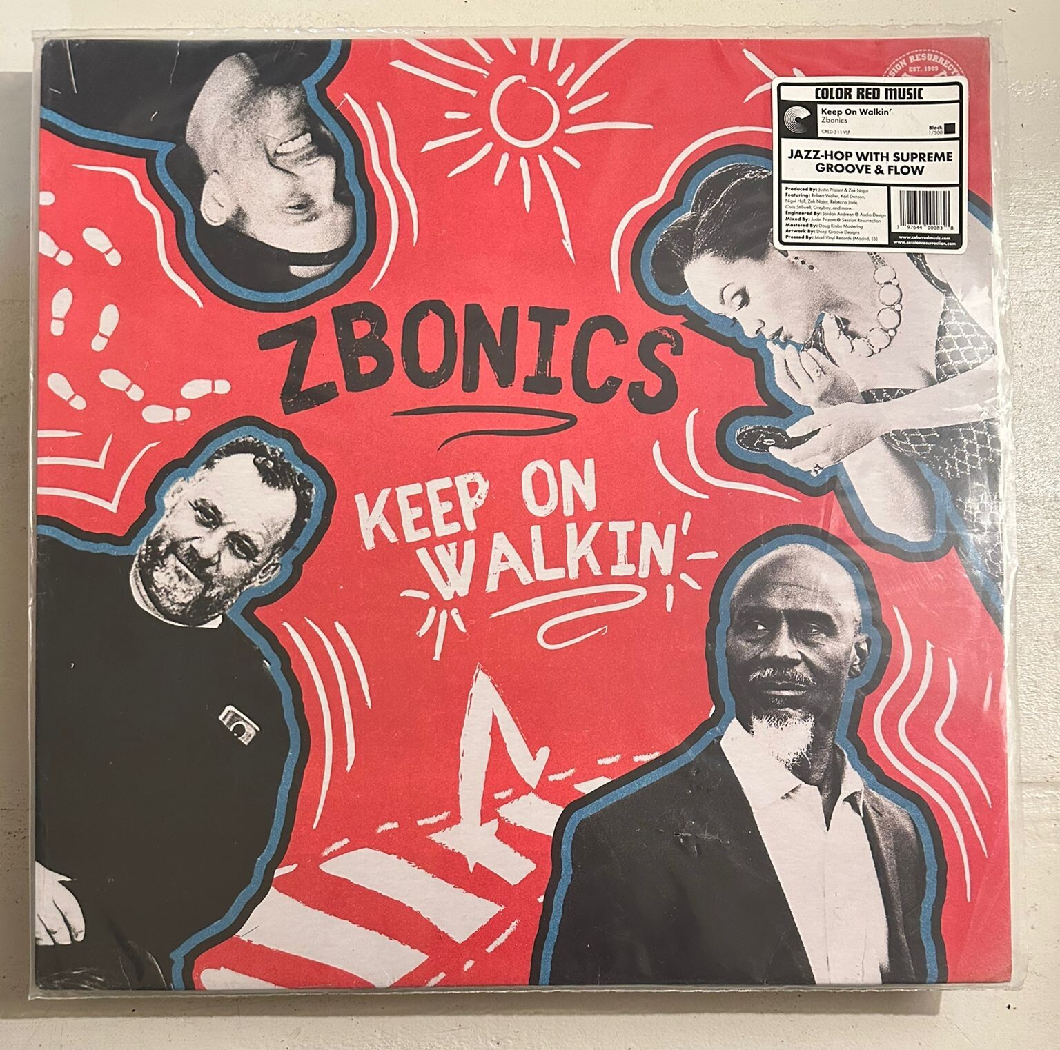 ZBONICS – KEEP ON WALKIN' - BLACK VINYL LP - VG+ - A23