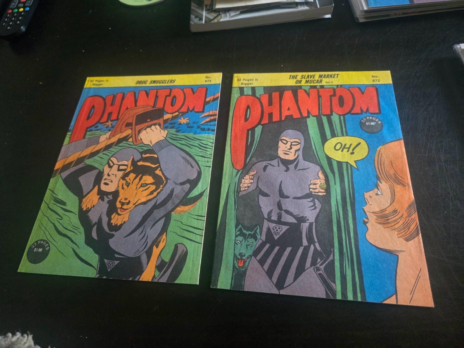 Phantom Comic X 2 # 872, 873 Frew Drug Smugglers 32 Pages each 