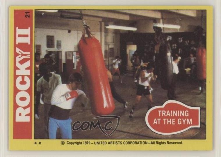 1979 Topps Rocky II allenamento in palestra #21 0b6
