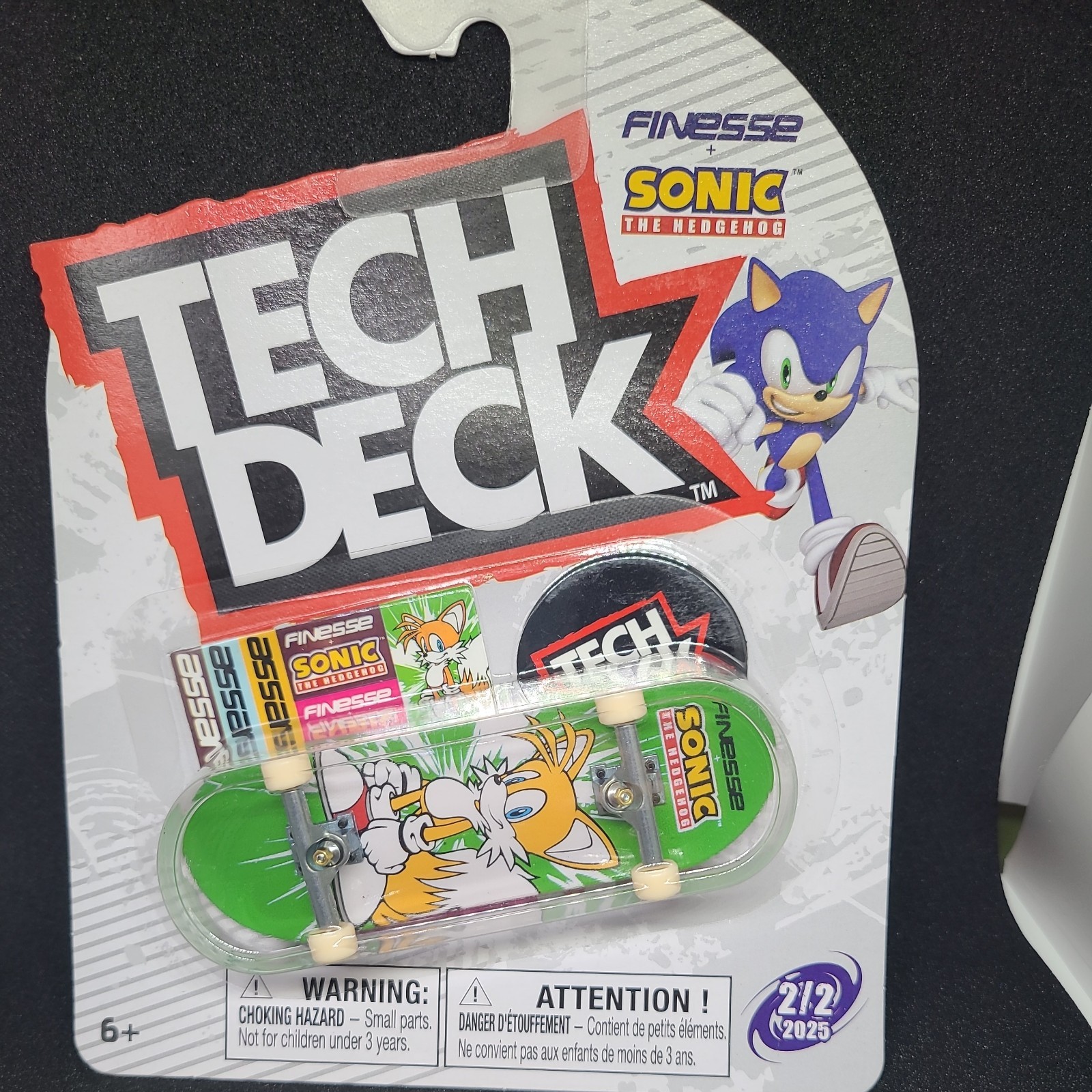2025 Tech Deck TAILS Sonic the Hedgehog Finesse tastiera SEGA🔥✅