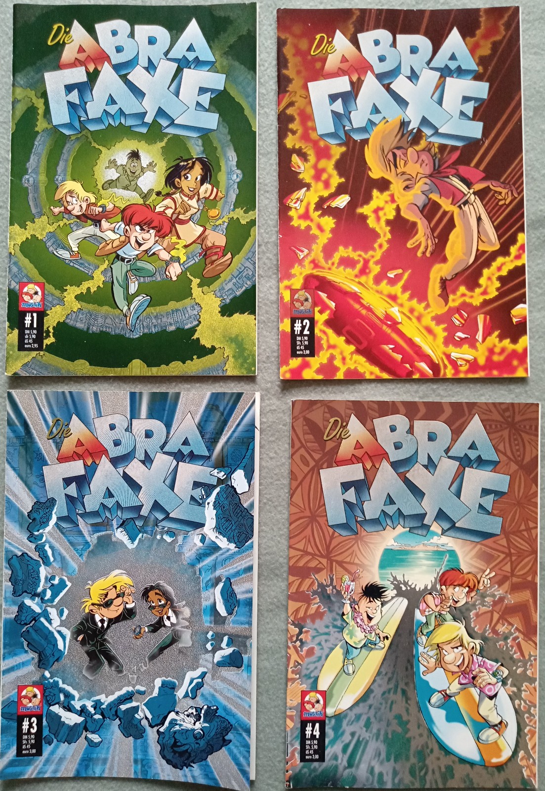 Die ABRAFAXE n.1-4 cover cromata