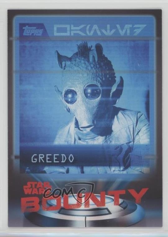 2016 Topps Star Wars Card Trader carte fisiche Bounty Greedo #B-1 2f4