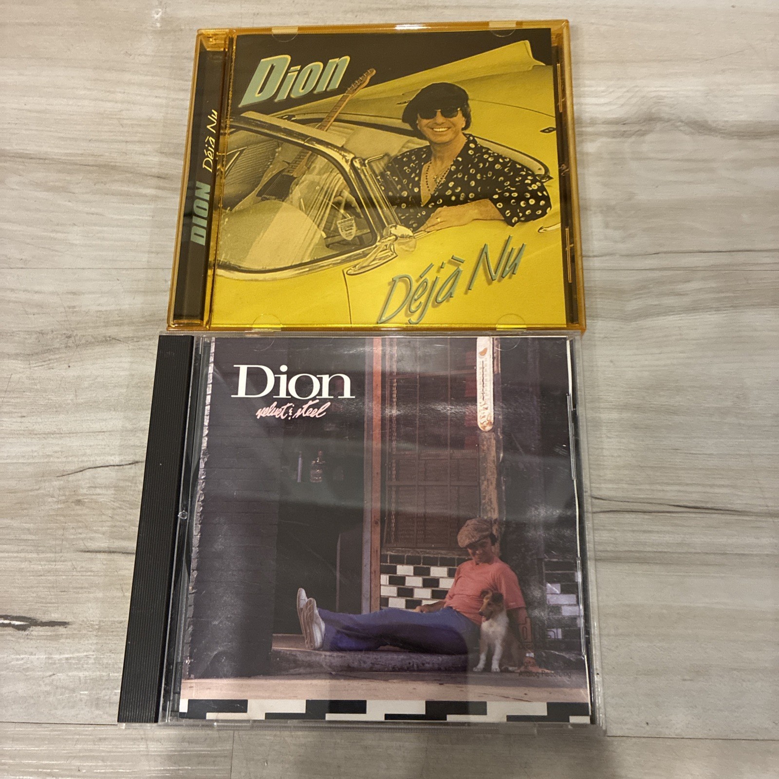 DION 2 CD LOT Velvet & Steel (artwork Flaws) & Deja Nu Both Discs Near Mint