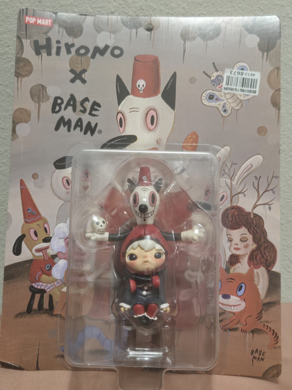 Pop Mart-Autentico personaggio Hirono x Gary Baseman-NUOVO