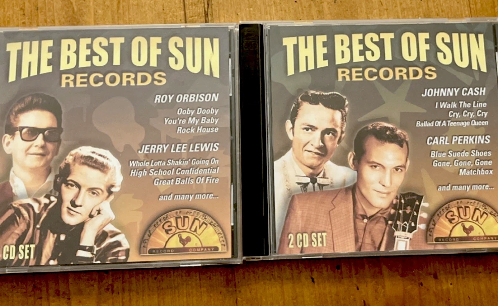 " The Best of Sun Records" 4 CD SET. CASH. PERKINS. ORBISON.   LEE LEWIS.