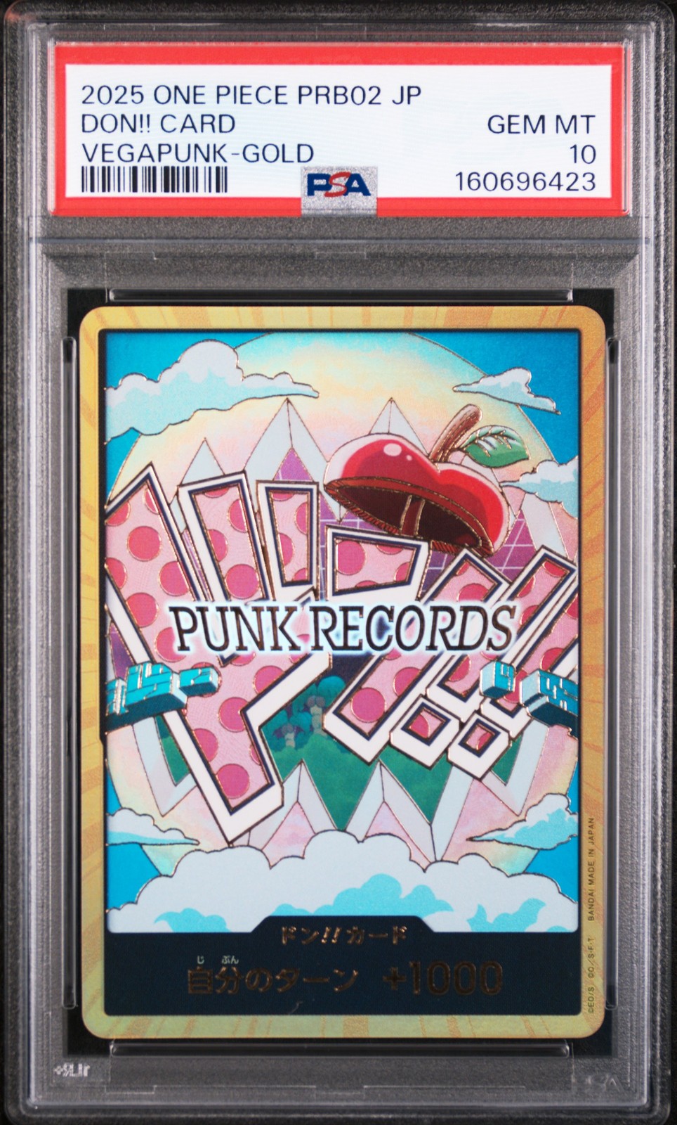 2025 VEGAPUNK-GOLD DON!! CARD PSA 10
