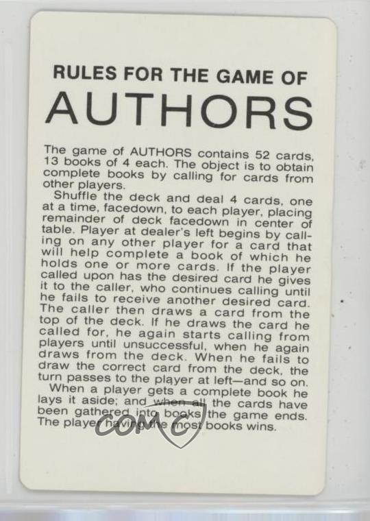 2003 US Games Systems Authors Card Game Rules 0kb5