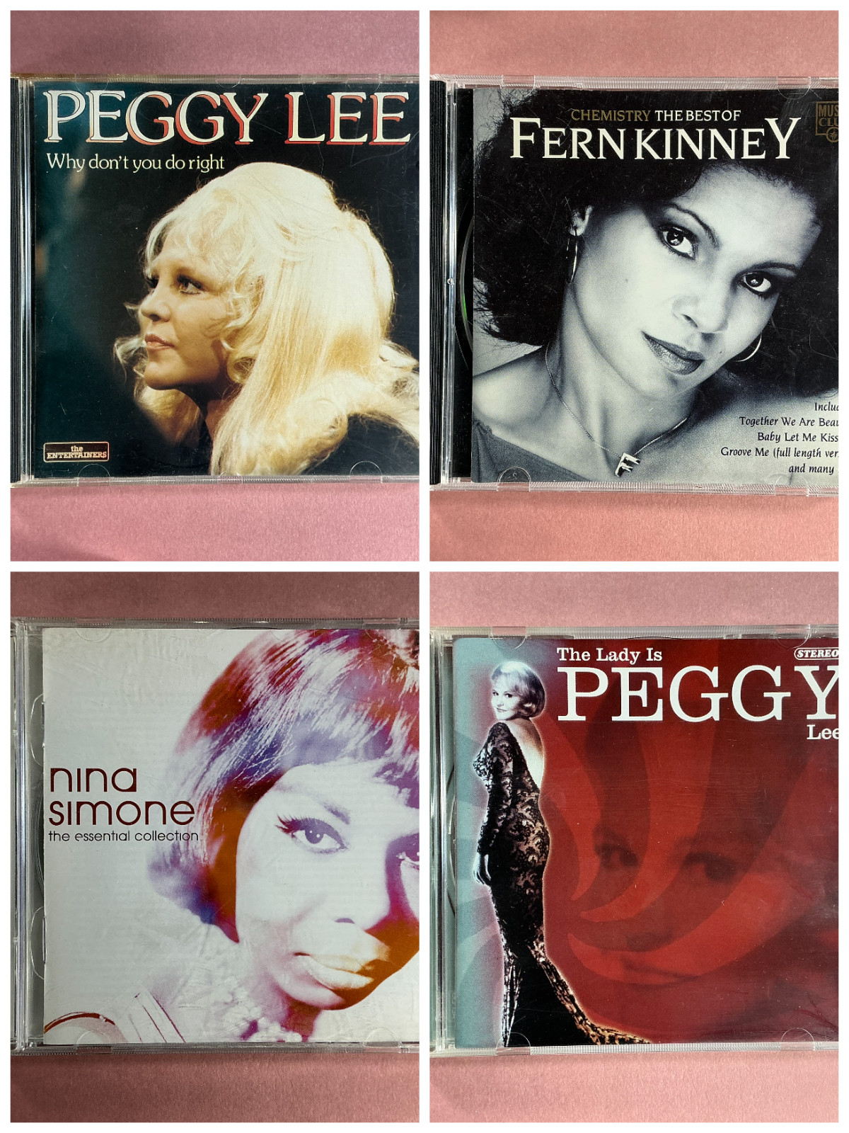 Peggy Lee Nina Simone Fern Kinney 4 CD Vocal Jazz Soul Pop Music Lot 8