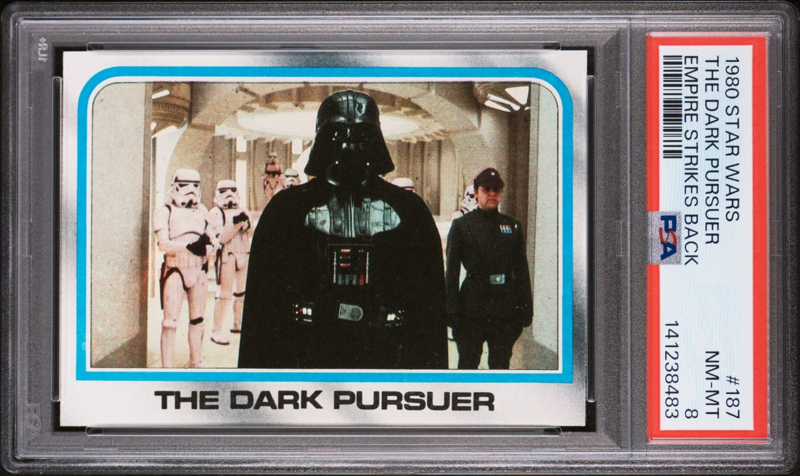1980 Topps Star Wars ESB #187 The Dark Pursuer Darth Vader PSA 8 NM-MT