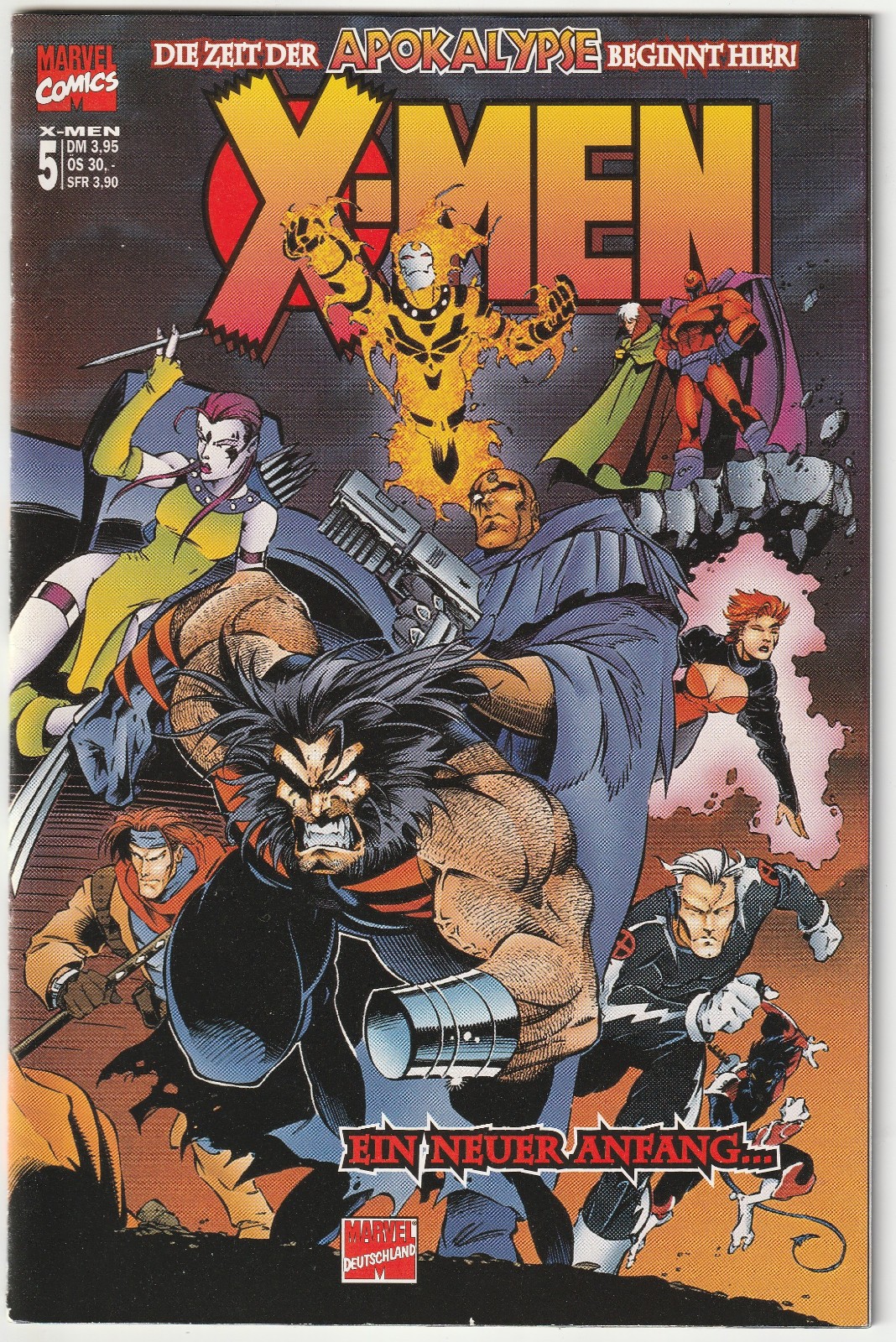 ✪ X-MEN #5, Marvel Germania 1997 COMICHEFT NUOVO ottimo Z0-1