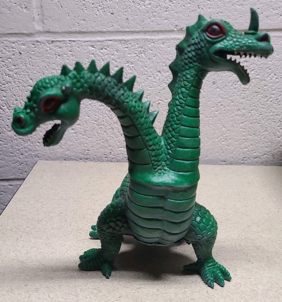 Imperial 2 Headed Dragon Fantasy Monster Figure Giocattolo Vintage 1983 Hong Kong