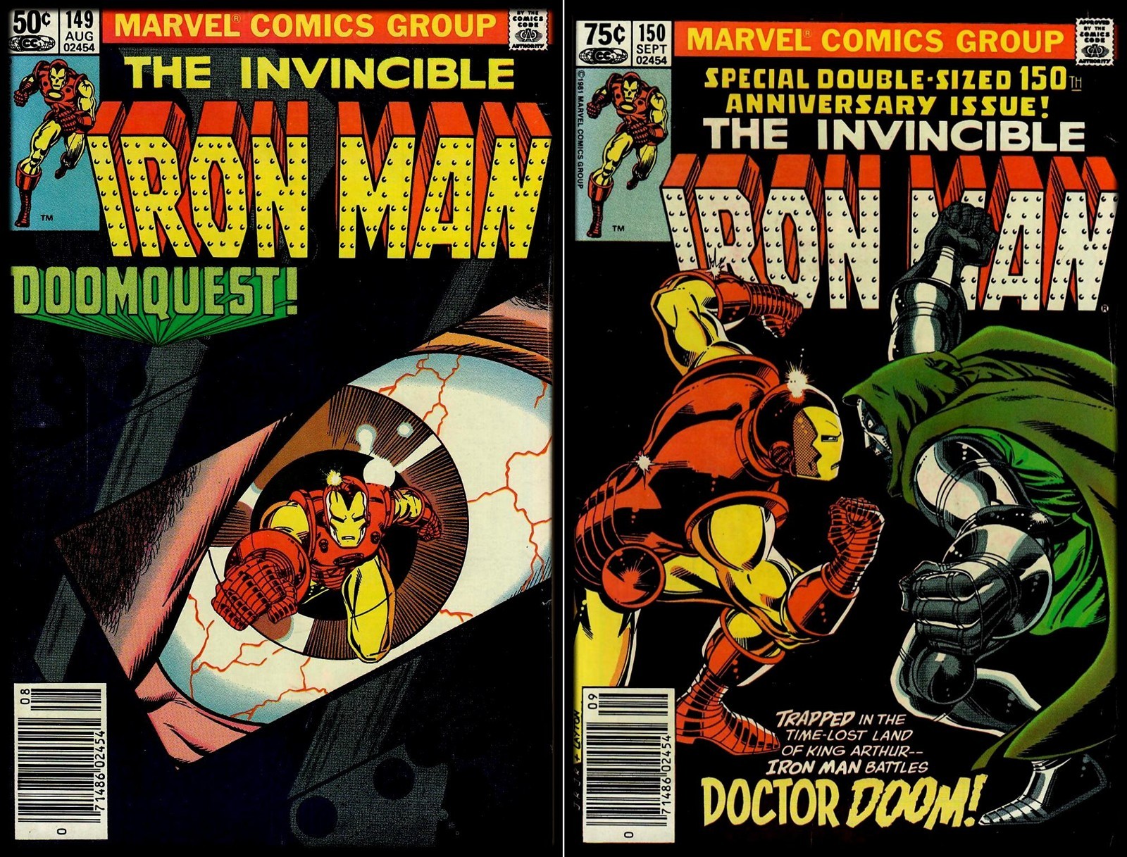 Iron Man (serie 1968) #149 & 150 "Doctor Doom" Set prima stampa (Marvel, 1981)