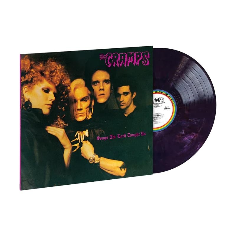 LP The CRAMPS  : " Songs The Lord taugh us " - Vinyl Marbré noir & violet