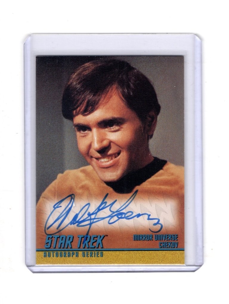 2006 STAR TREK 40TH ANN TOS WALTER KOENIG #A126 AUTOGRAPH MIRROR CHEKOV