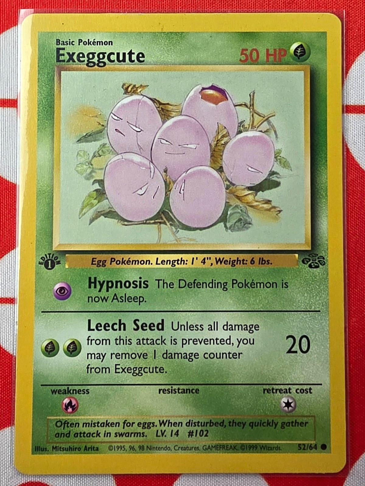 Exeggcute 52/64 Jungle 1st Edition ENG Common Regular 1999 WOTC