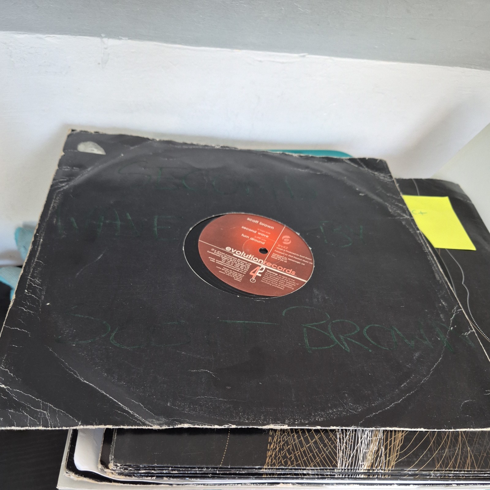 (16) Scott Brown ‎– Second Wave / Turn Around HARDCORE 12"  VGC+