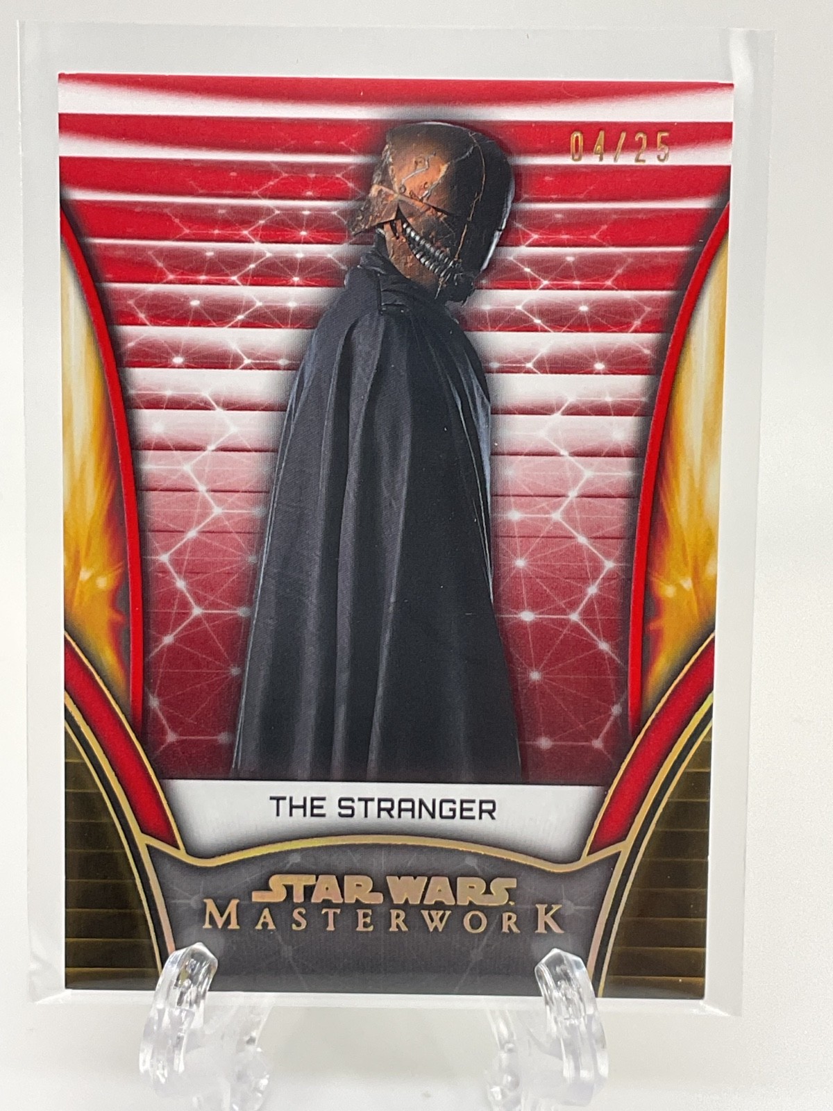 2025 Topps Star Wars Capolavoro - Lo Straniero /25 Rosso Parallelo # 12