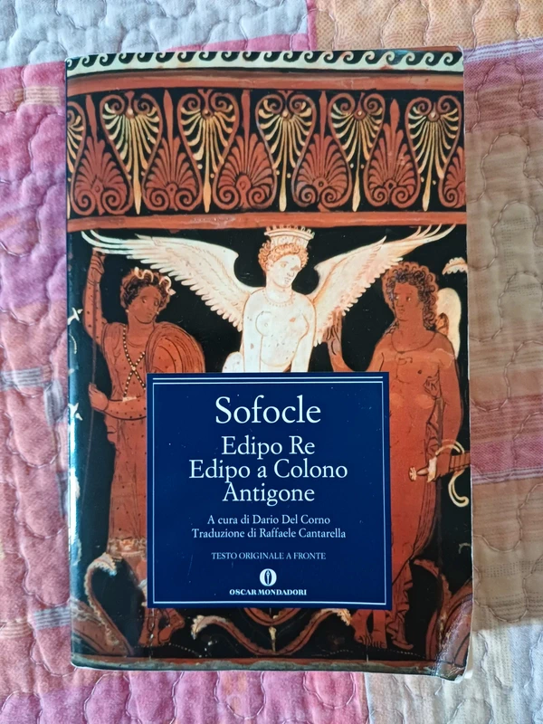 Sofocle Edipo Re, Edipo a Colono, Antigone, Oscar Mondadori, testo greco a fronte