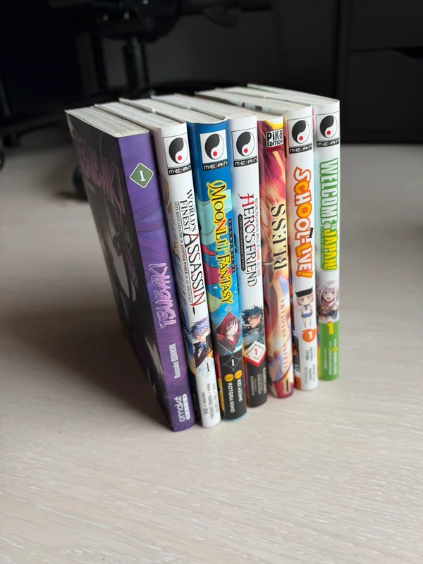 Lot de 7 mangas tome 1