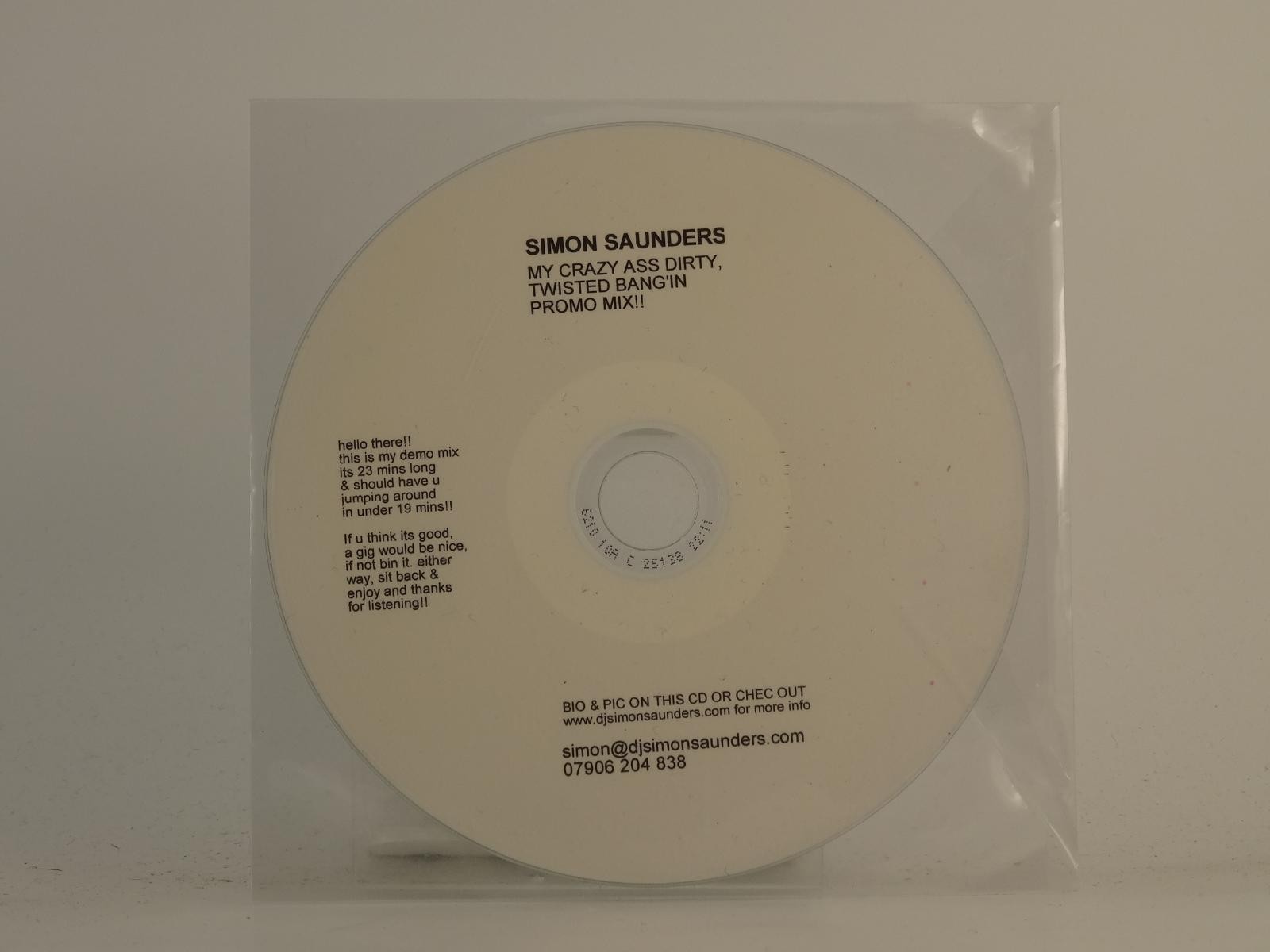 SIMON SAUNDERS MY CRAZY BANGIN MIX (H1) 1 Track Promo CD Single plus Plastic Sle