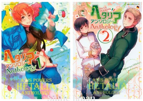 Hetalia Axis Powers Anthology 1-2 manga giapponese a fumetti BL Yaoi