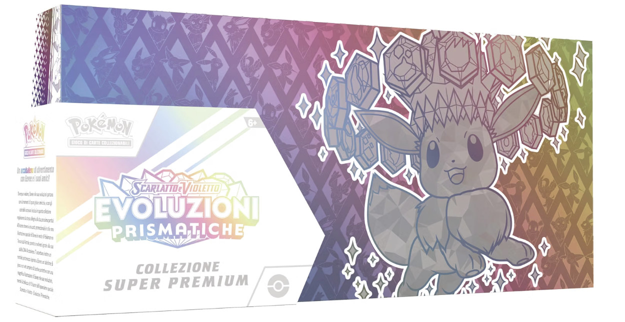 Pokémon Collezione Super Premium Evoluzioni Prismatiche 15 Booster ITALIANO