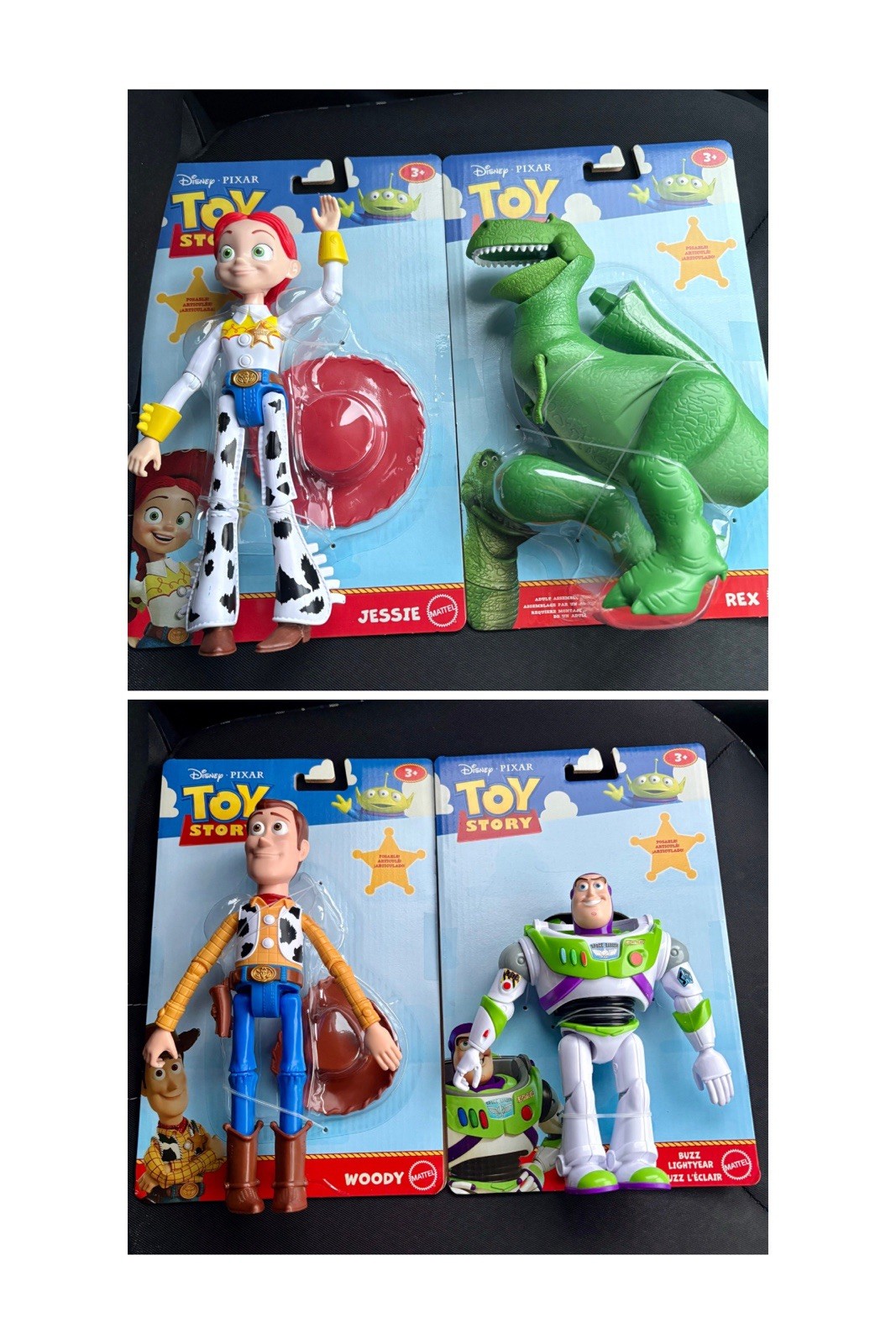 Toy Story Action Figure Set Woody Jessie Rex Buzz Lightyear Disney Pixar New
