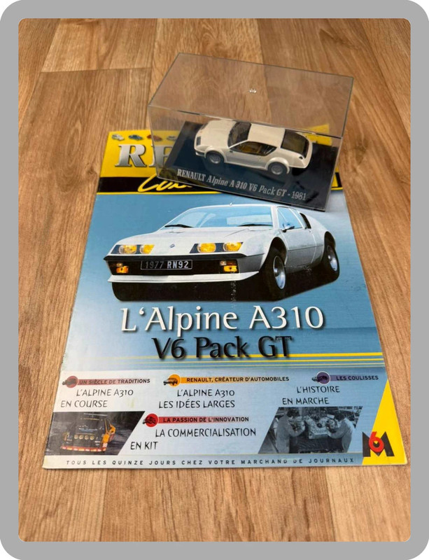 Renault Alpine A310 V6 Pack GT 1981 Miniature 1/43 + Fascicule Officiel Collection M6