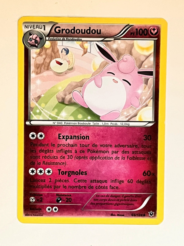 Carte Pokémon Grodoudou 100pv 66/124