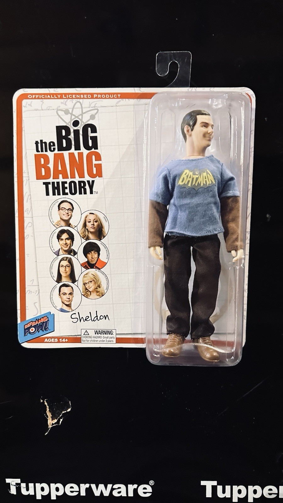 The Big Bang Theory Sheldon Cooper 8 Inch Action Figure In Vintage Batman Shirt