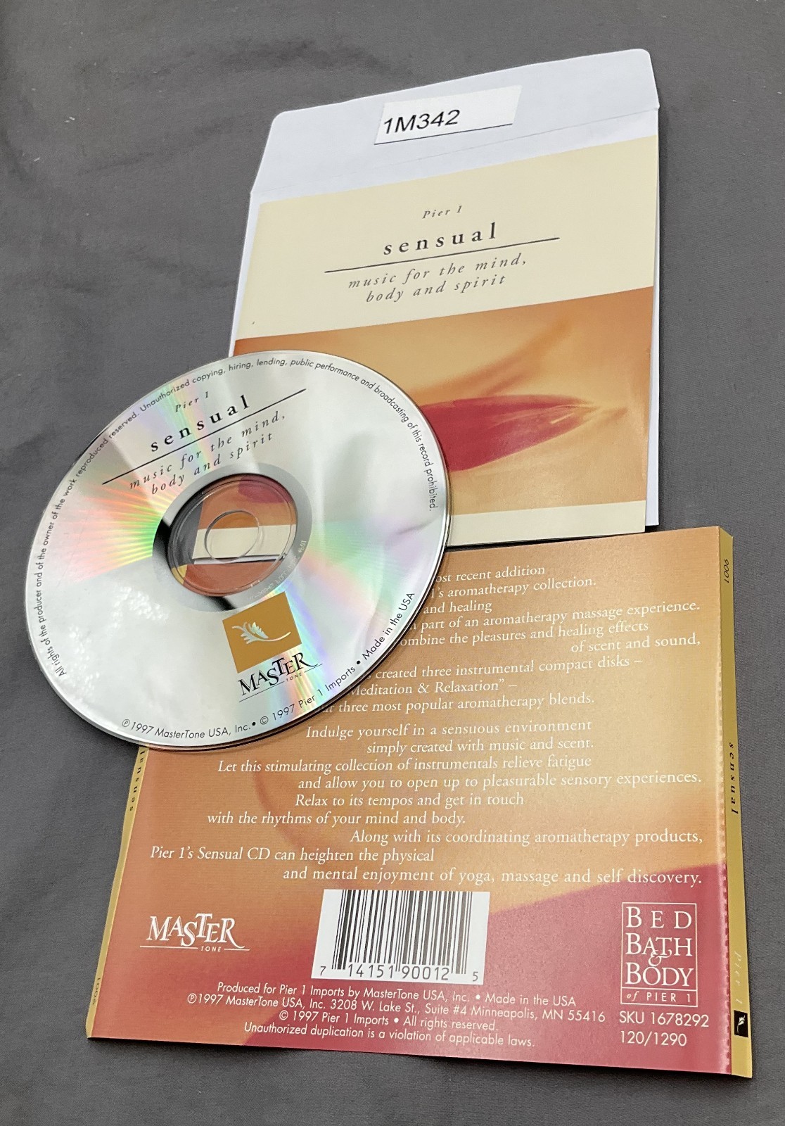 Pier 1 – Sensual: Music for the Mind, Body and Spirit (CD, 1997) No Case #1M342