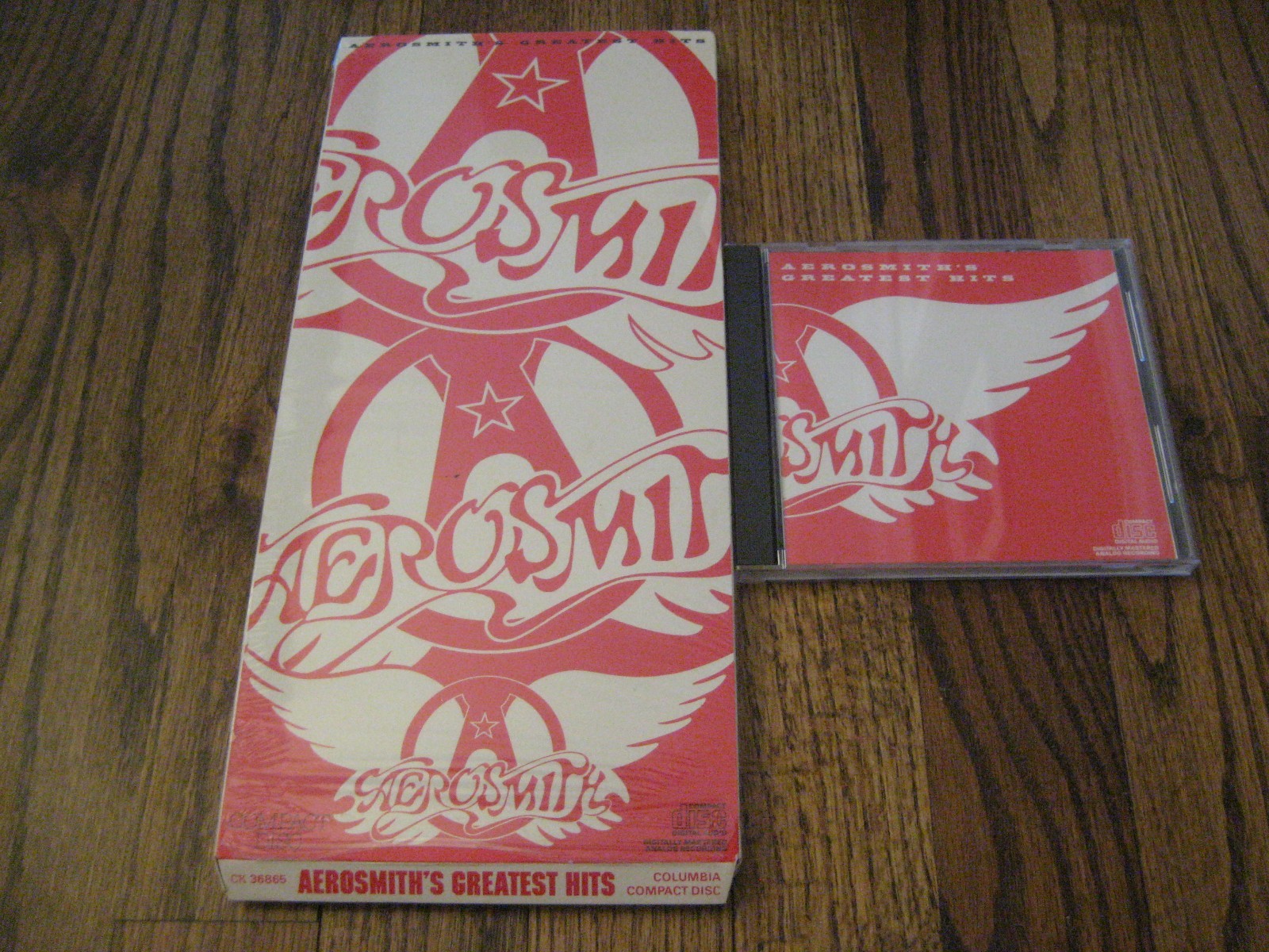 Aerosmith Greatest Hits Longbox in Plastic and cd Rare Dream On Sweet Emotion