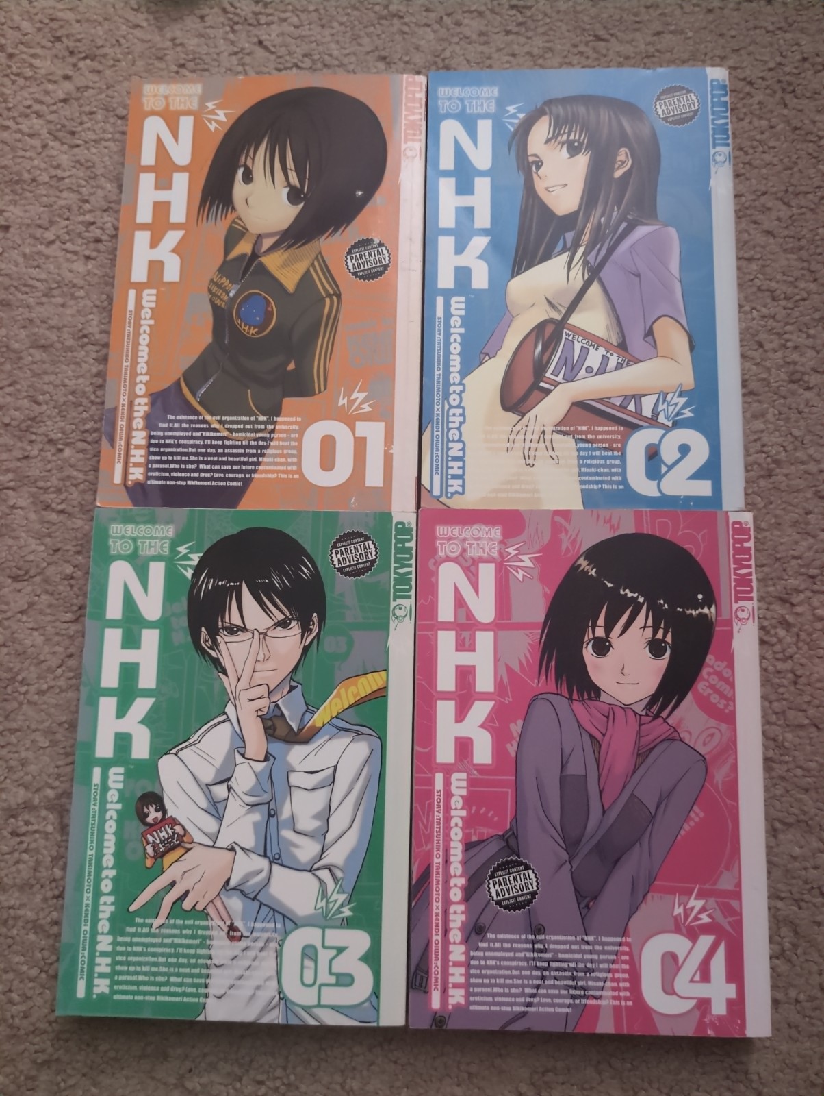 Welcome To The NHK Manga Volume 1, 2, 3 e 4