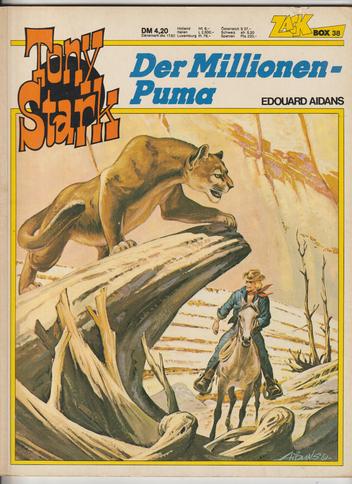 ✪ Zack Box n.38 Tony Stark - Il Milionario Puma, Corallo 1980 | EDOUARD AIDANS
