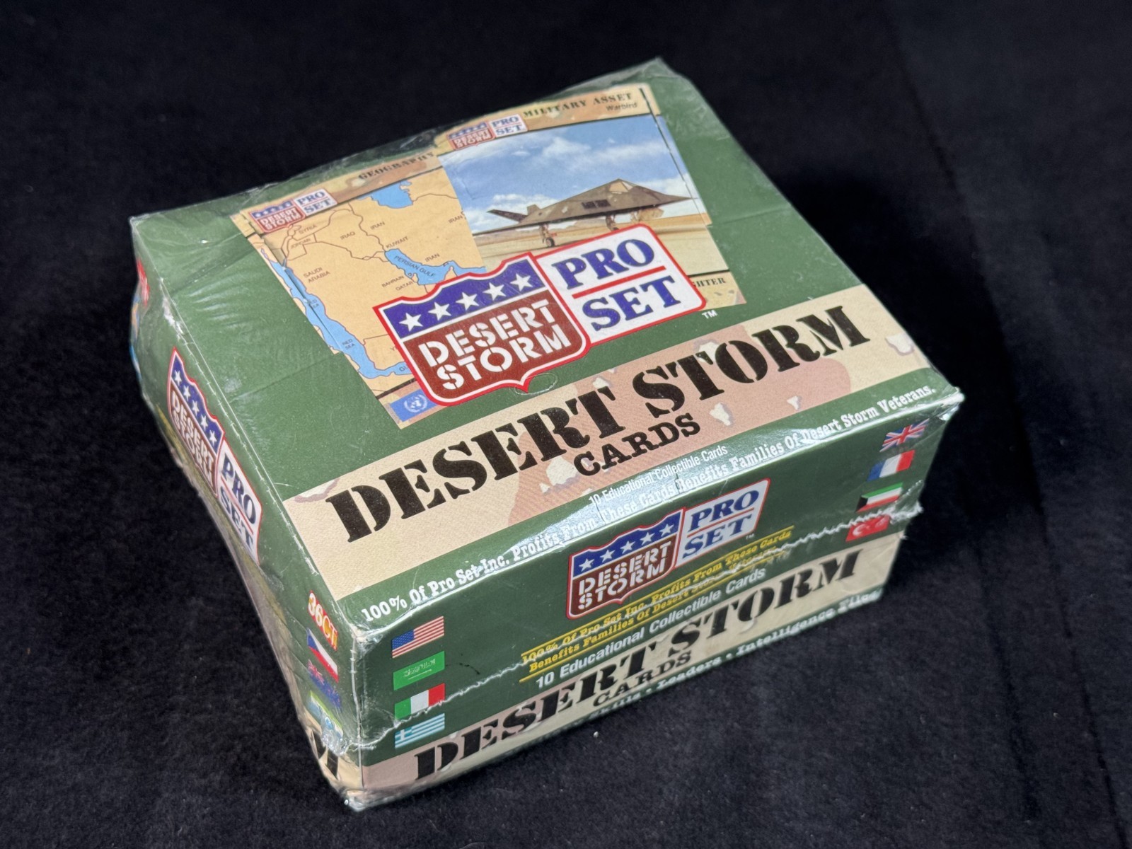 Carte da collezione ProSet Desert Storm 1991 in scatola sigillata nuove confezioni