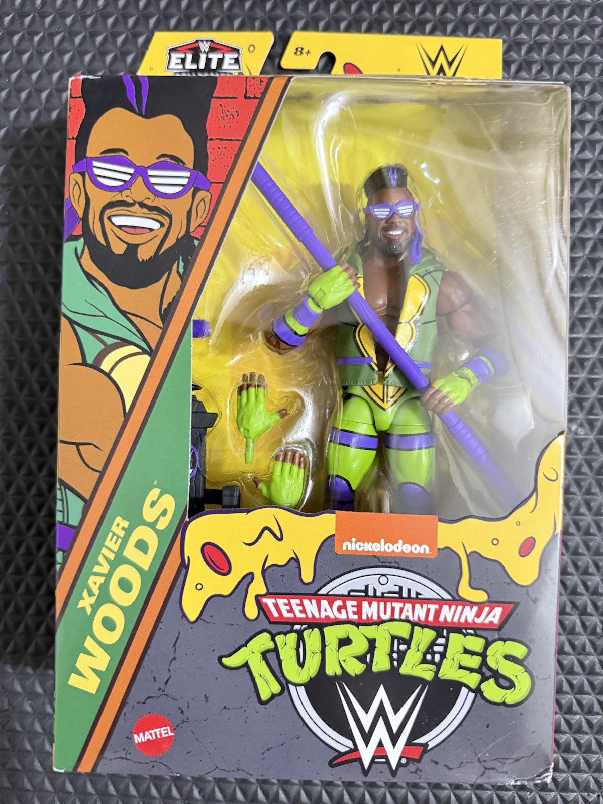 WWE Elite Collection TMNT Xavier Woods Modellino Donatello Mattel