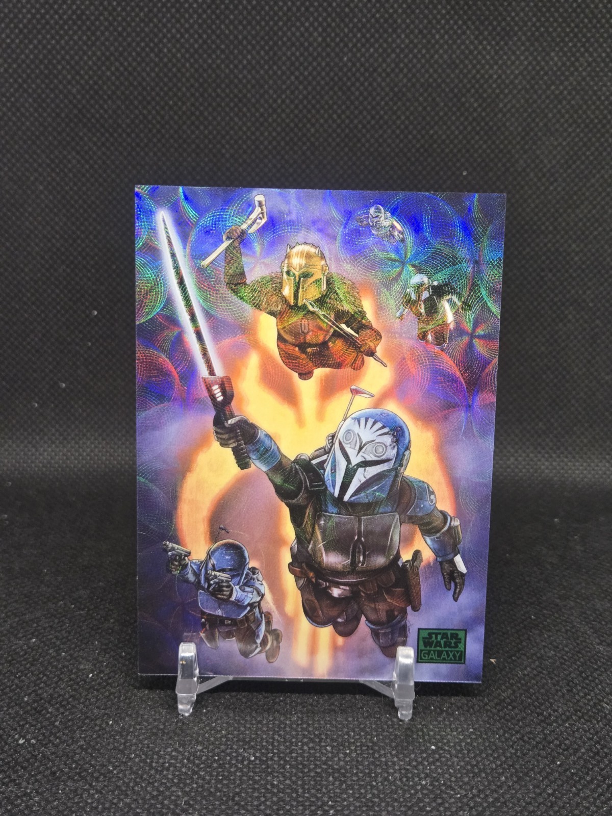 2026 Topps Chrome Star Wars Galaxy PER MANDALORE #28 verde brillante ref /199