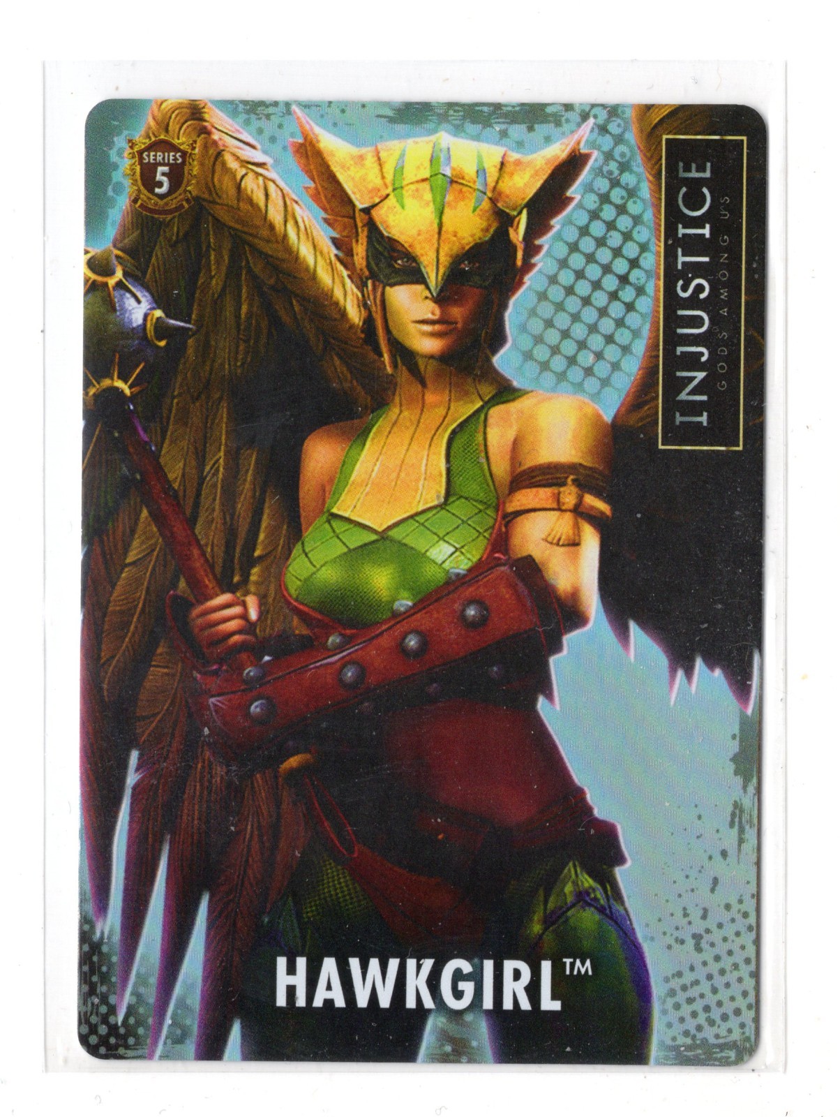 DC Injustice Gods Among Us Arcade Series 5 #72 Hawkgirl FOIL CARD