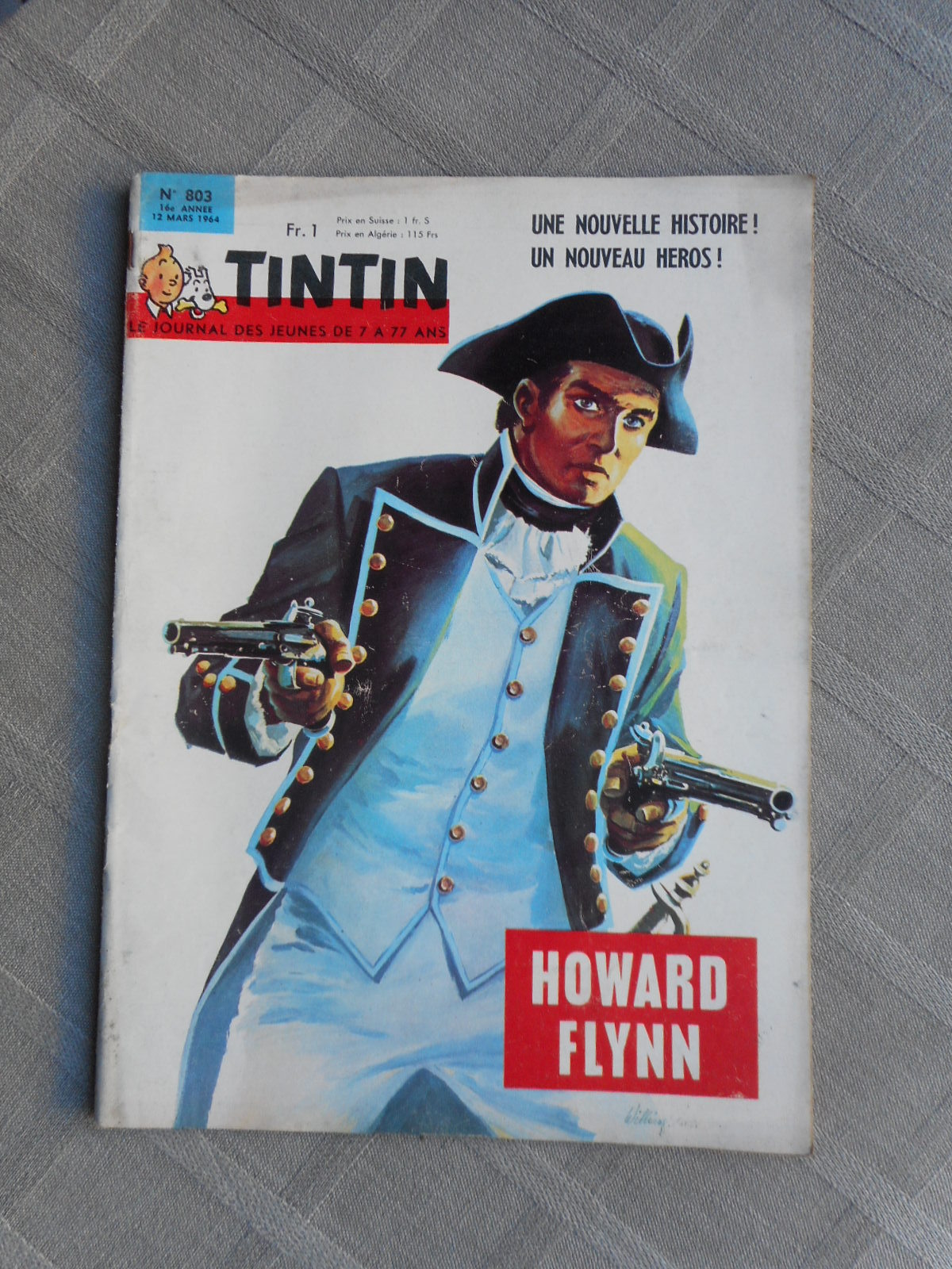 Hebdo Tintin 1ª Serie N°803 Copertina Vance Stato Corretto Senza Più