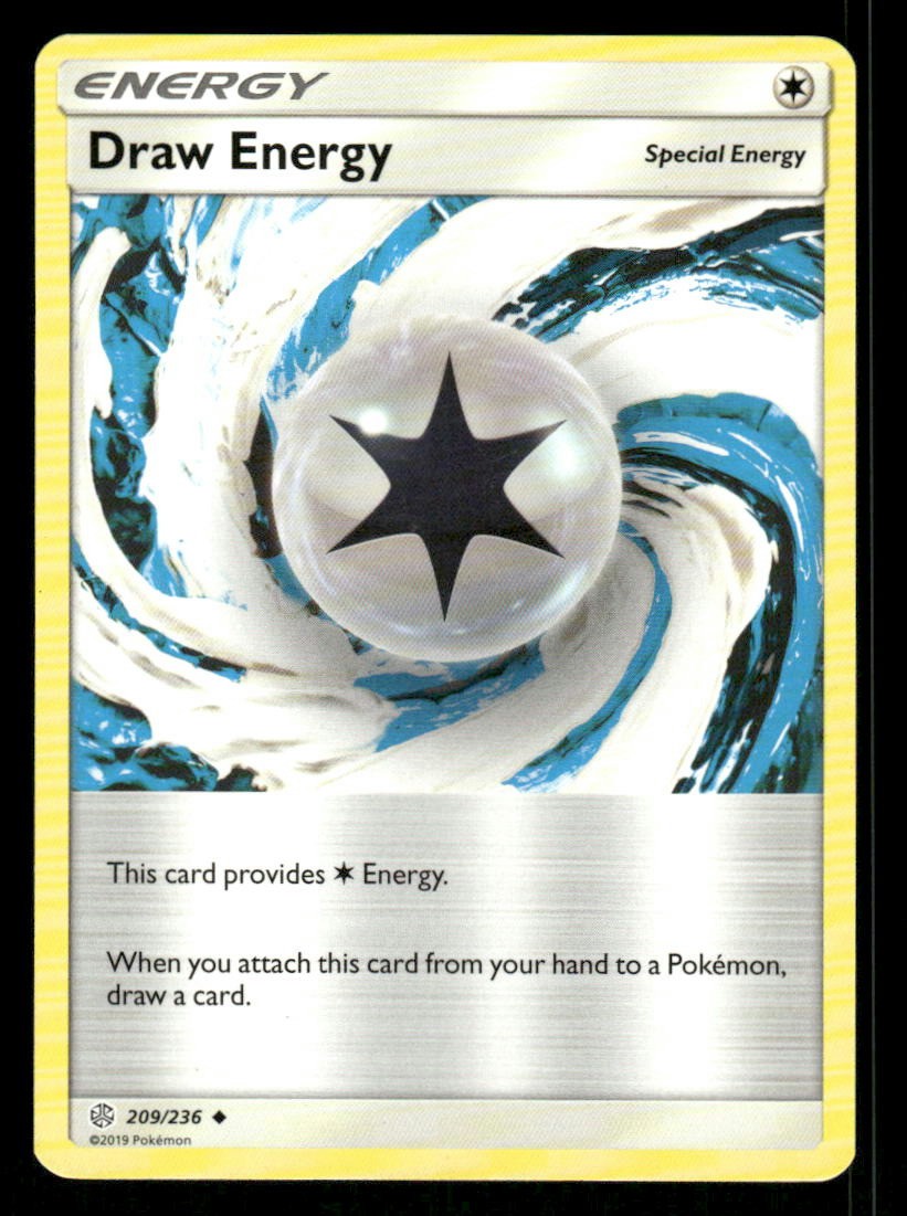 Draw Energy SM - Cosmic Eclipse 209/236 Uncommon Pokémon — English NM